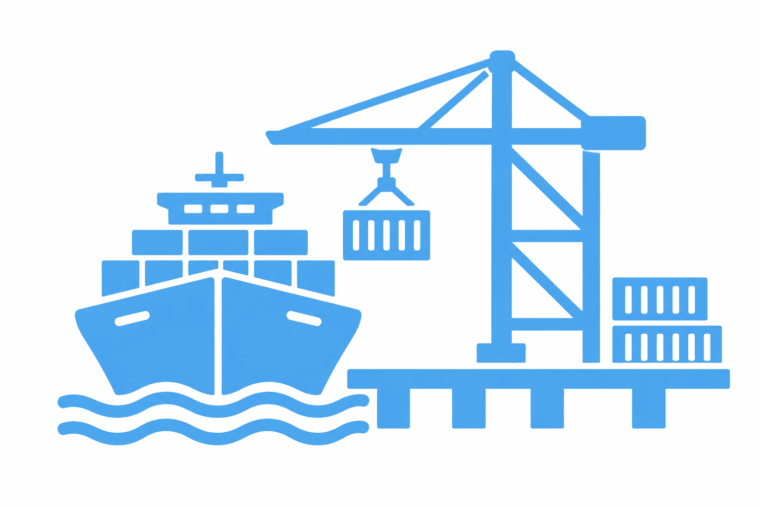 Ports industry icon
