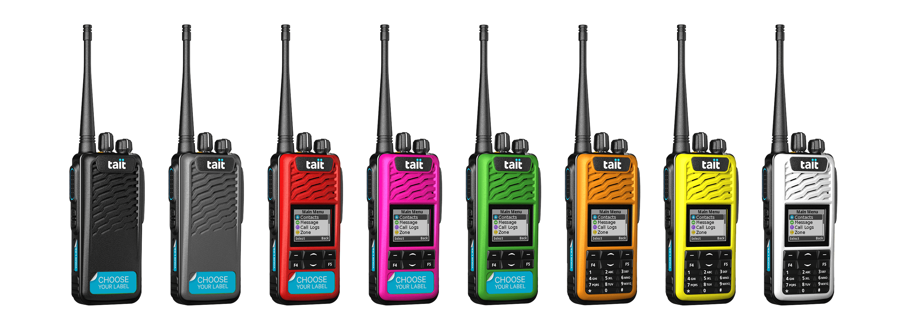 Tait TP3 portable radio colour options